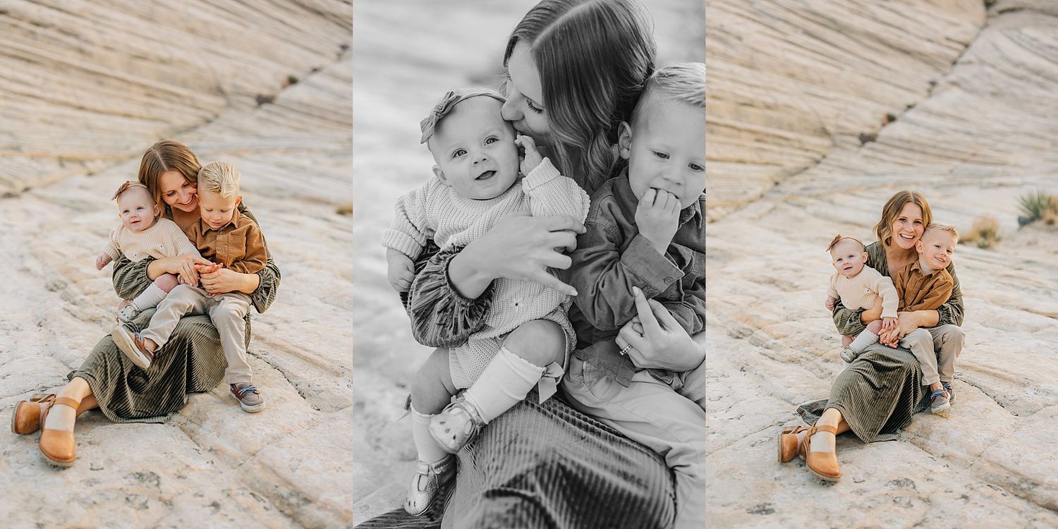 Candid black and white lifestyle photography series showing playful moments and genuine laughter outdoors.