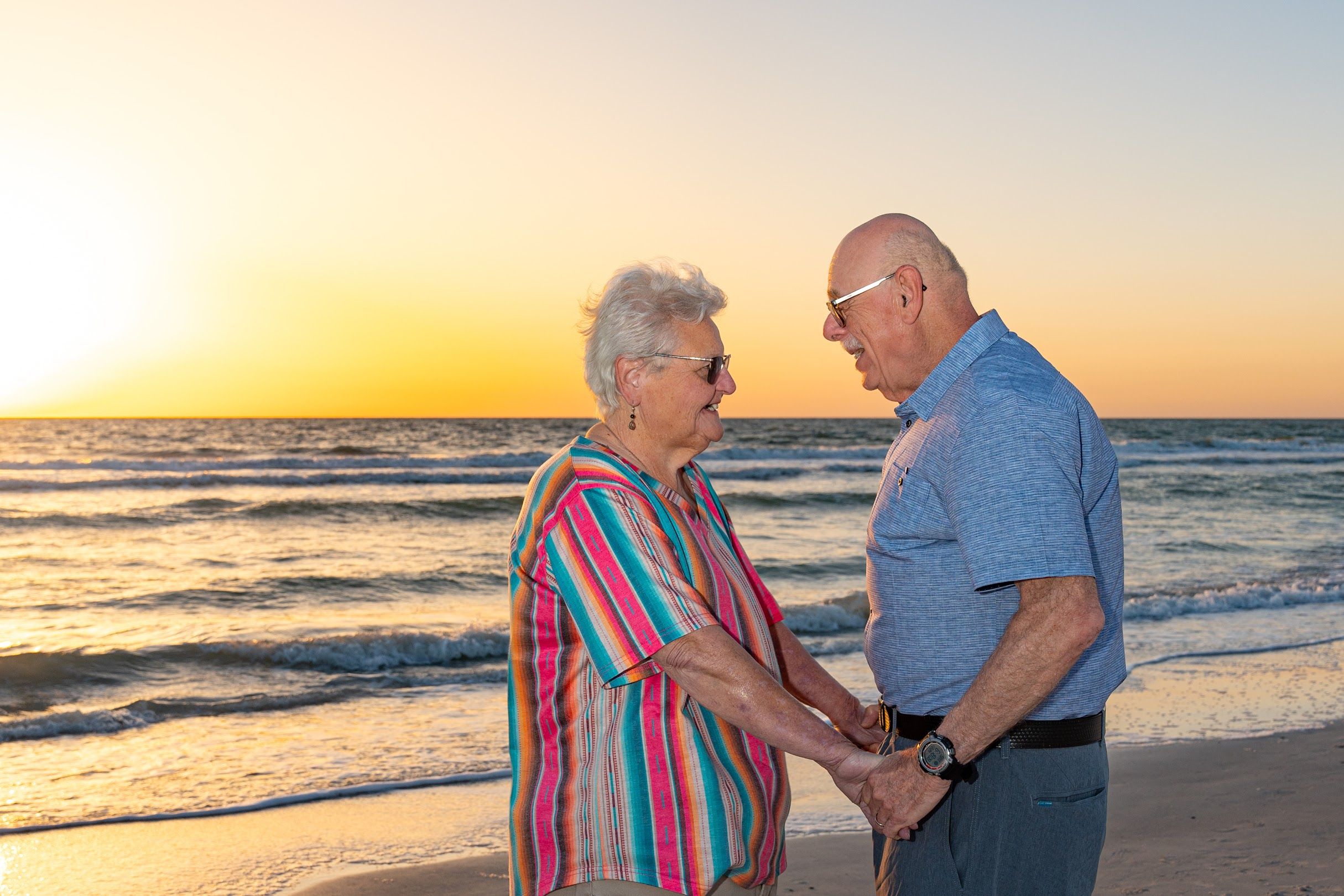 St Pete Beach-Senior Couple-sunset photo session with BE Jazy Photography-St Pete Beach Photographer