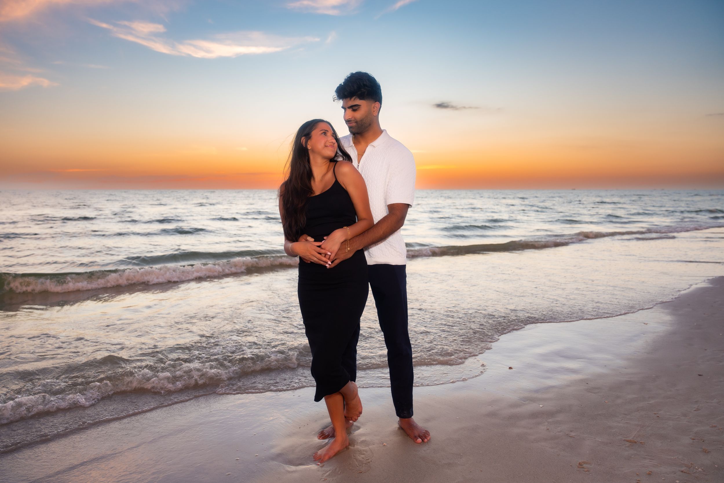 St Pete Beach-Couples-Engagement sunset photo session with BE Jazy Photography-St Pete Beach Photographer