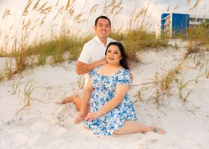 Clearwater Beach-Couples-Engagement sunset photo session with BE Jazy Photography-Clearwater Beach Photographer