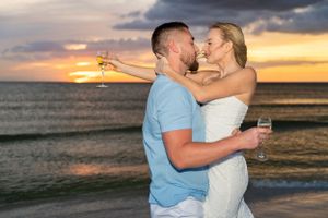 St Pete Beach-Couples-Engagement-sunset photo session with BE Jazy Photography-St Pete Beach Photographer