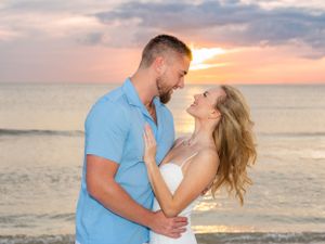 St Pete Beach-Couples-Engagement-sunset photo session with BE Jazy Photography-St Pete Beach Photographer