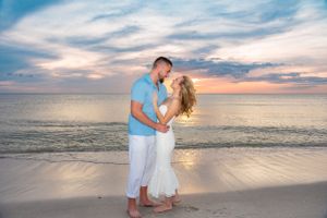 St Pete Beach-Couples-Engagement-sunset photo session with BE Jazy Photography-St Pete Beach Photographer