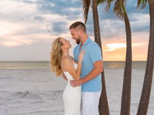 St Pete Beach-Couples-Engagement-sunset photo session with BE Jazy Photography-St Pete Beach Photographer