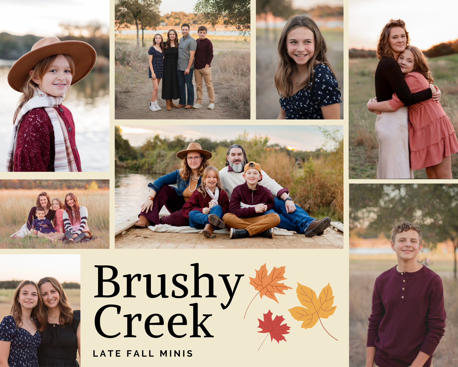 Fall Mini Session Brushy Creek lake Park Cedar Park Texas Mini-session 2025
