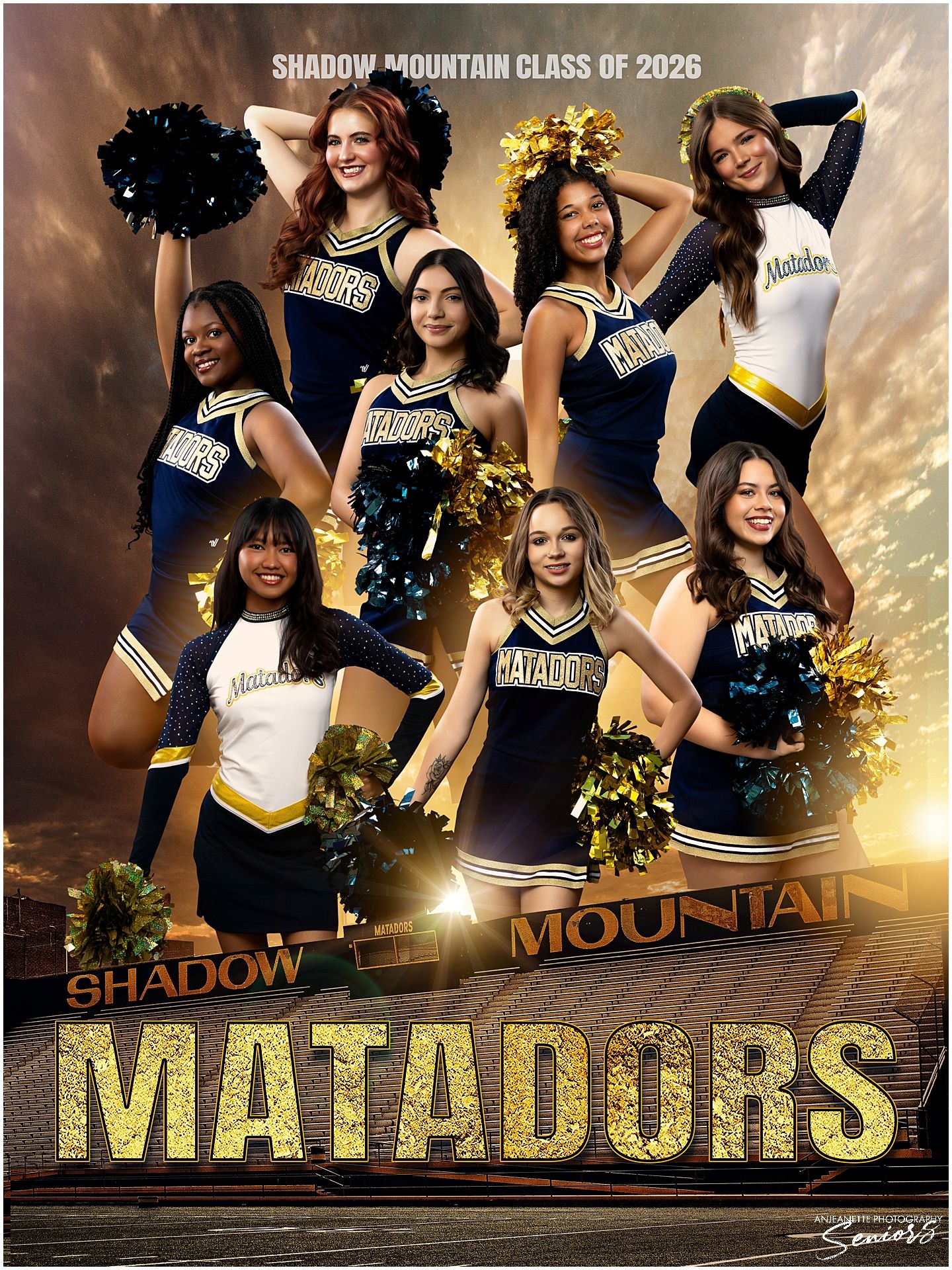 Phoenix Arizona Team Sports Banner Pictures by Anjeanette Photography Graduation High School Seniors AZ
Sports Banner team Pictures Phoenix