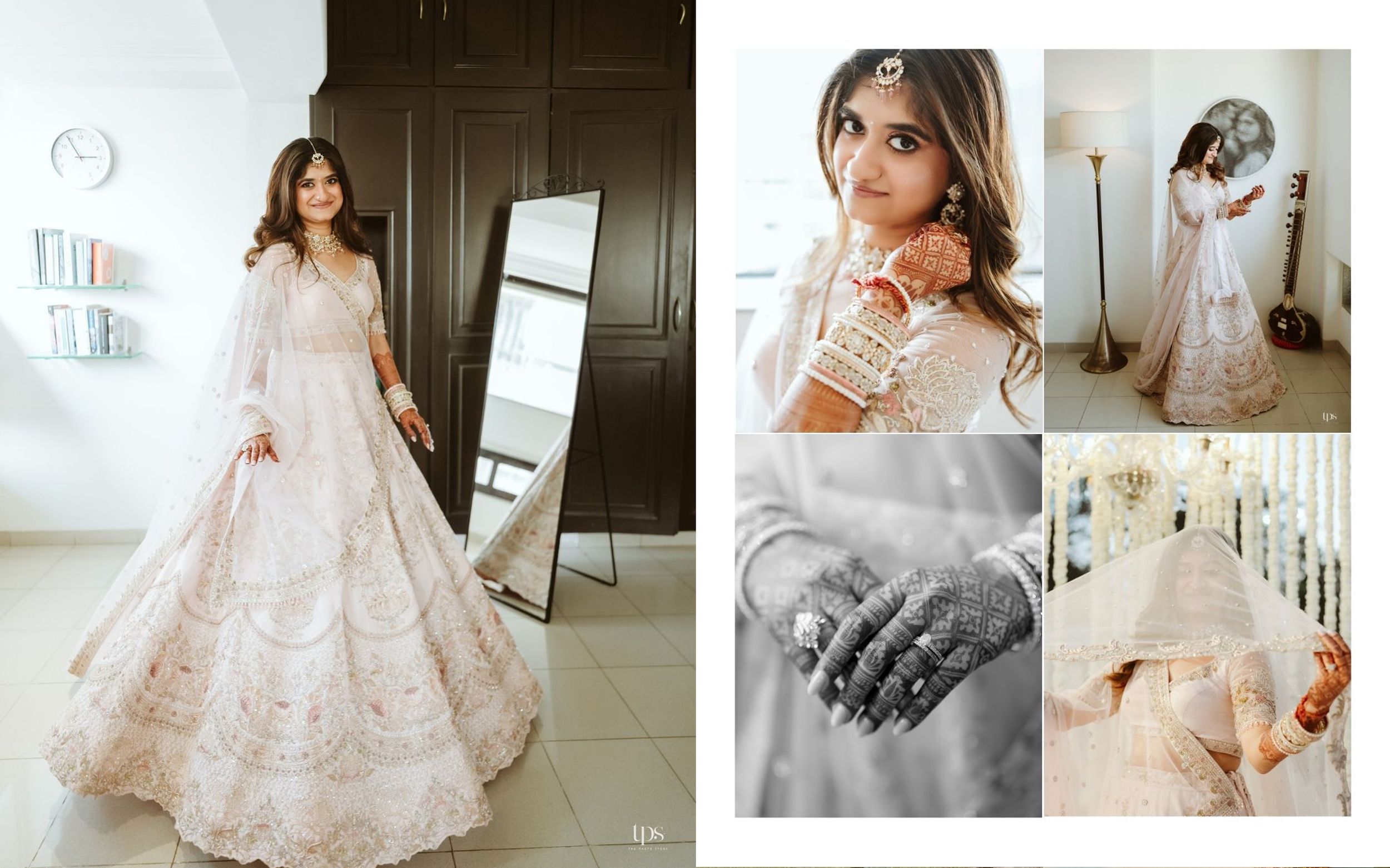 Elegant bridal preparation moments captured in soft romantic style, beautifully shot by a professional wedding photographer in Mumbai.