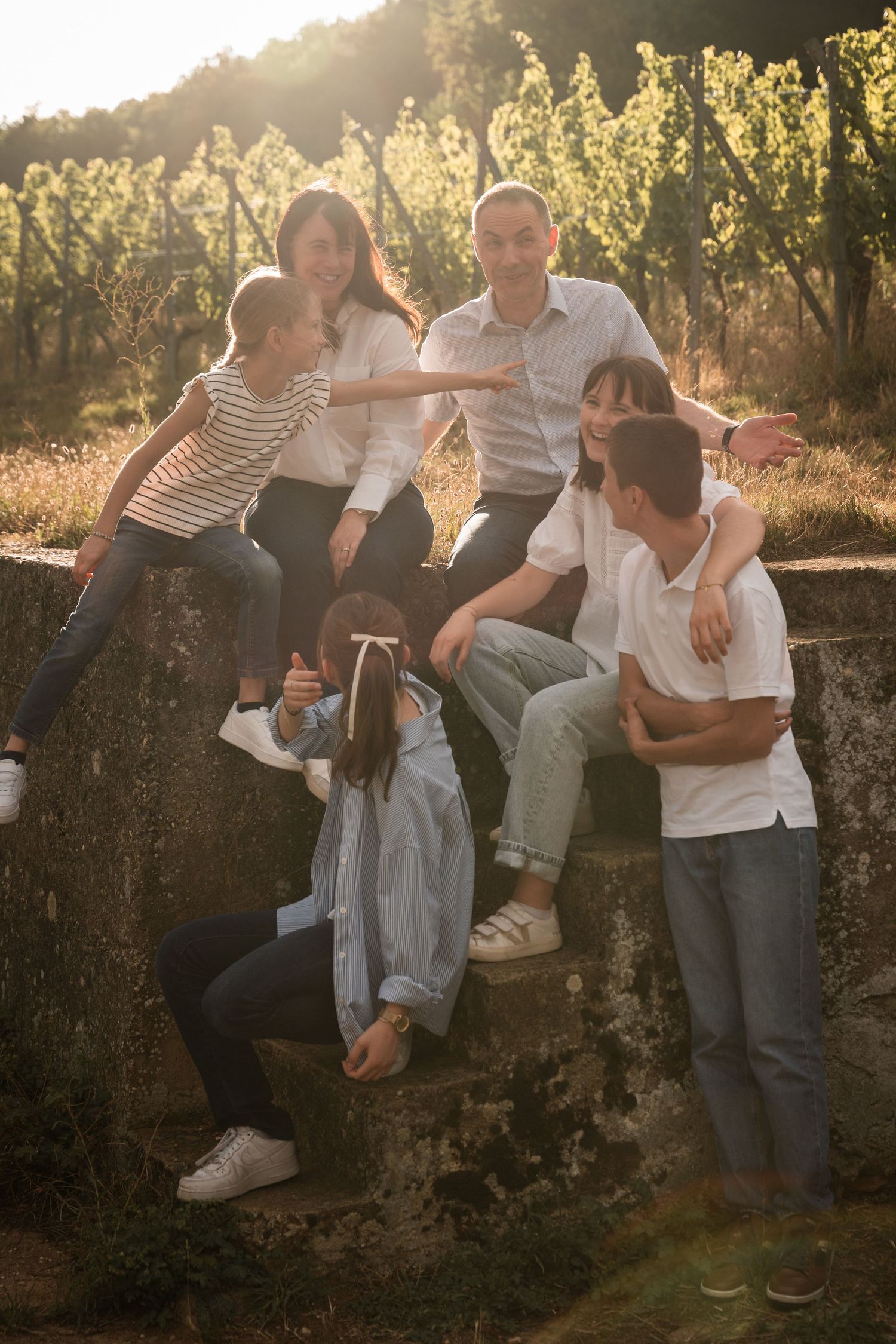 Séance photo en lumière naturelle dans les vignes de Mittelbergheim