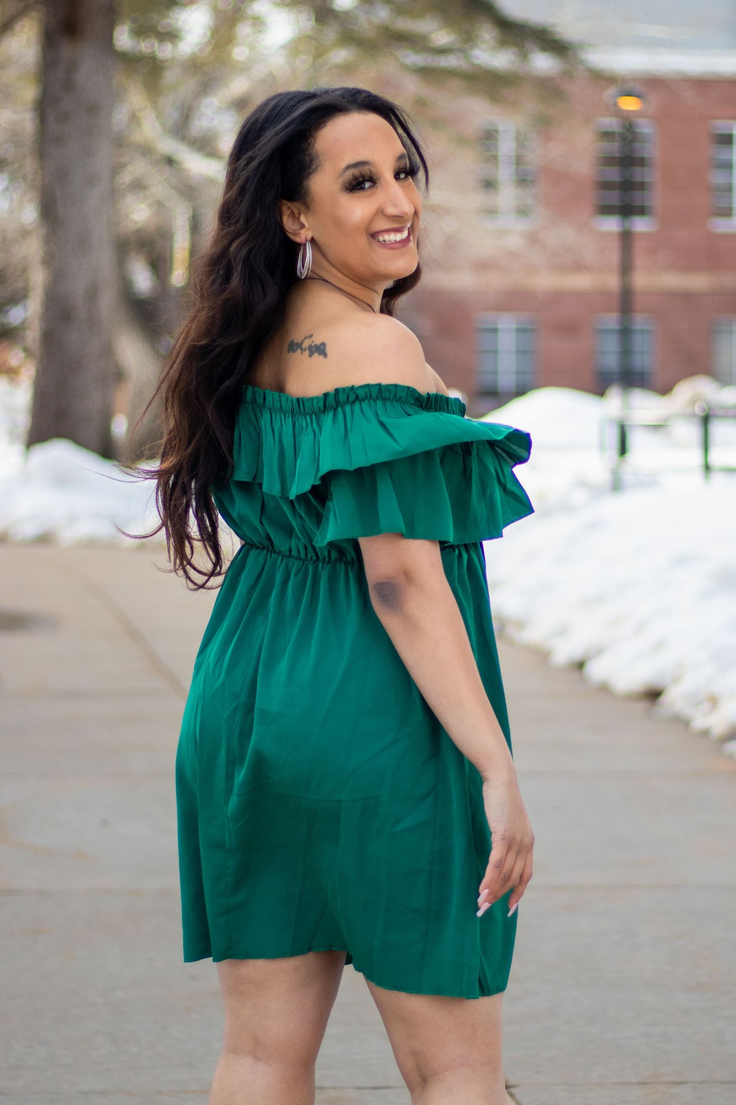 grad, northern arizona, flagstaff, college, arizona portrait photographer, snow
