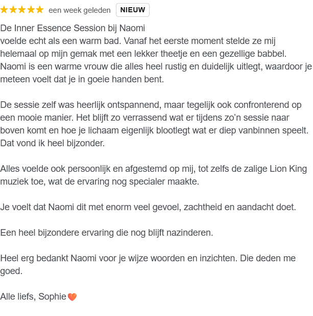 Review op InnerEssence journey door Klikchick