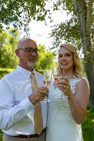 Elopement on the greenbelt Eagle Idaho by Milestones Studios LLC
