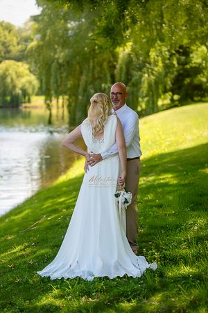 Elopement on the greenbelt Eagle Idaho by Milestones Studios LLC