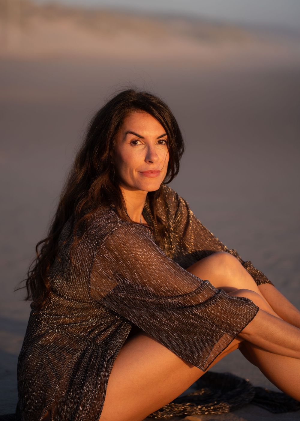 Beautiful woman on the beach