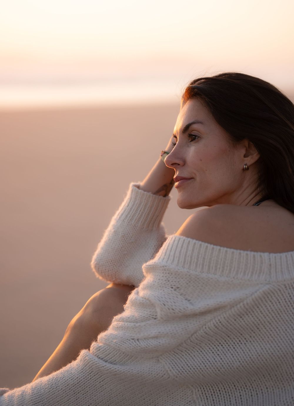 Beautiful woman on the beach