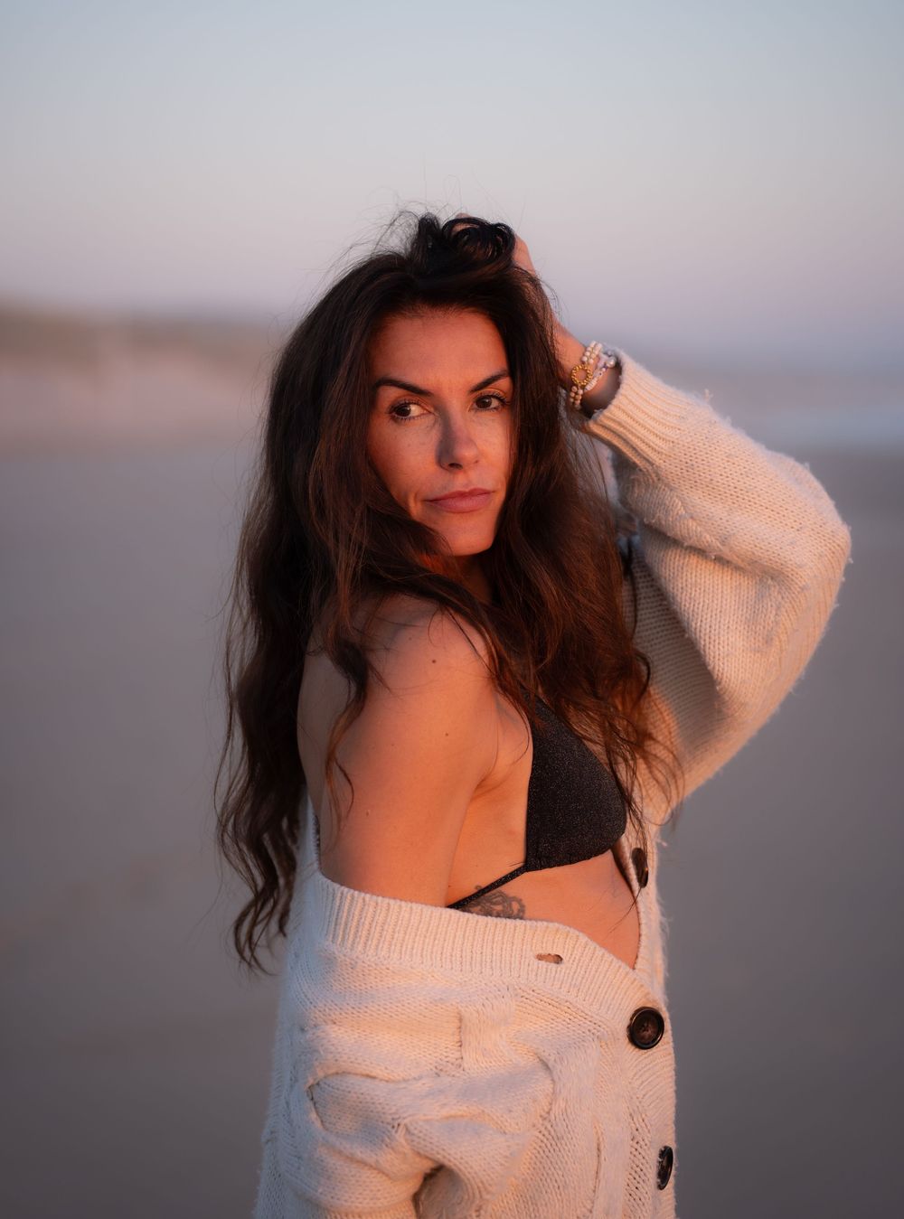 Beautiful woman on the beach