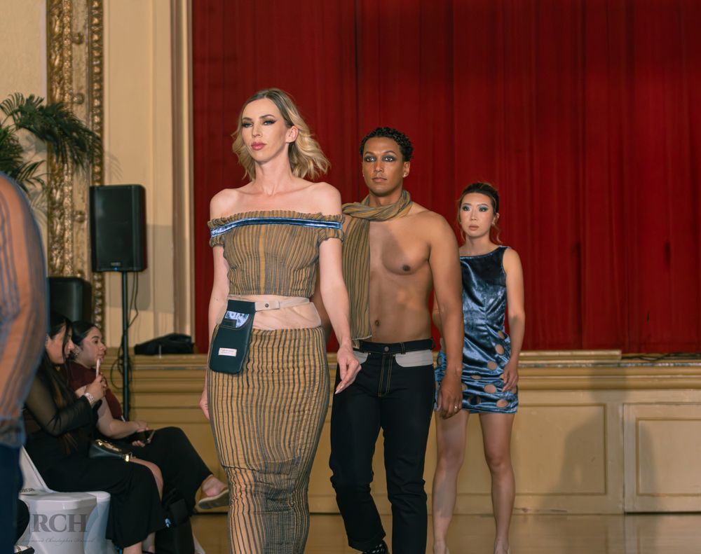 Runway fashion photography captured during a California fashion event by Raymond C. Hansell Photography.