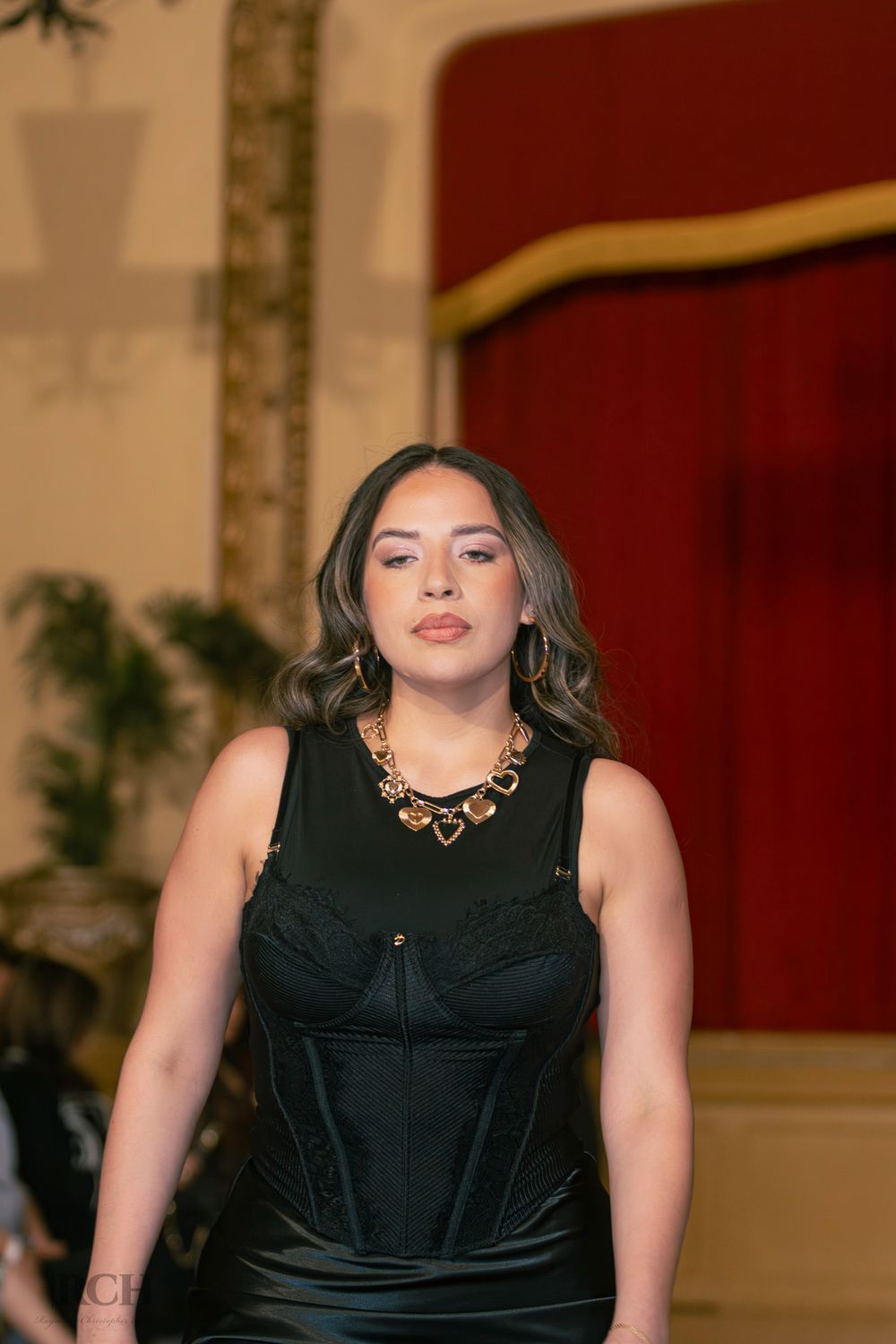 Runway-inspired portrait captured during a California fashion event by Raymond C. Hansell Photography.