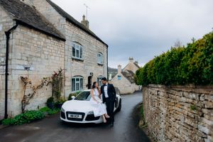 Engagement photographer in the Cotswolds capturing relaxed moments before marriage.