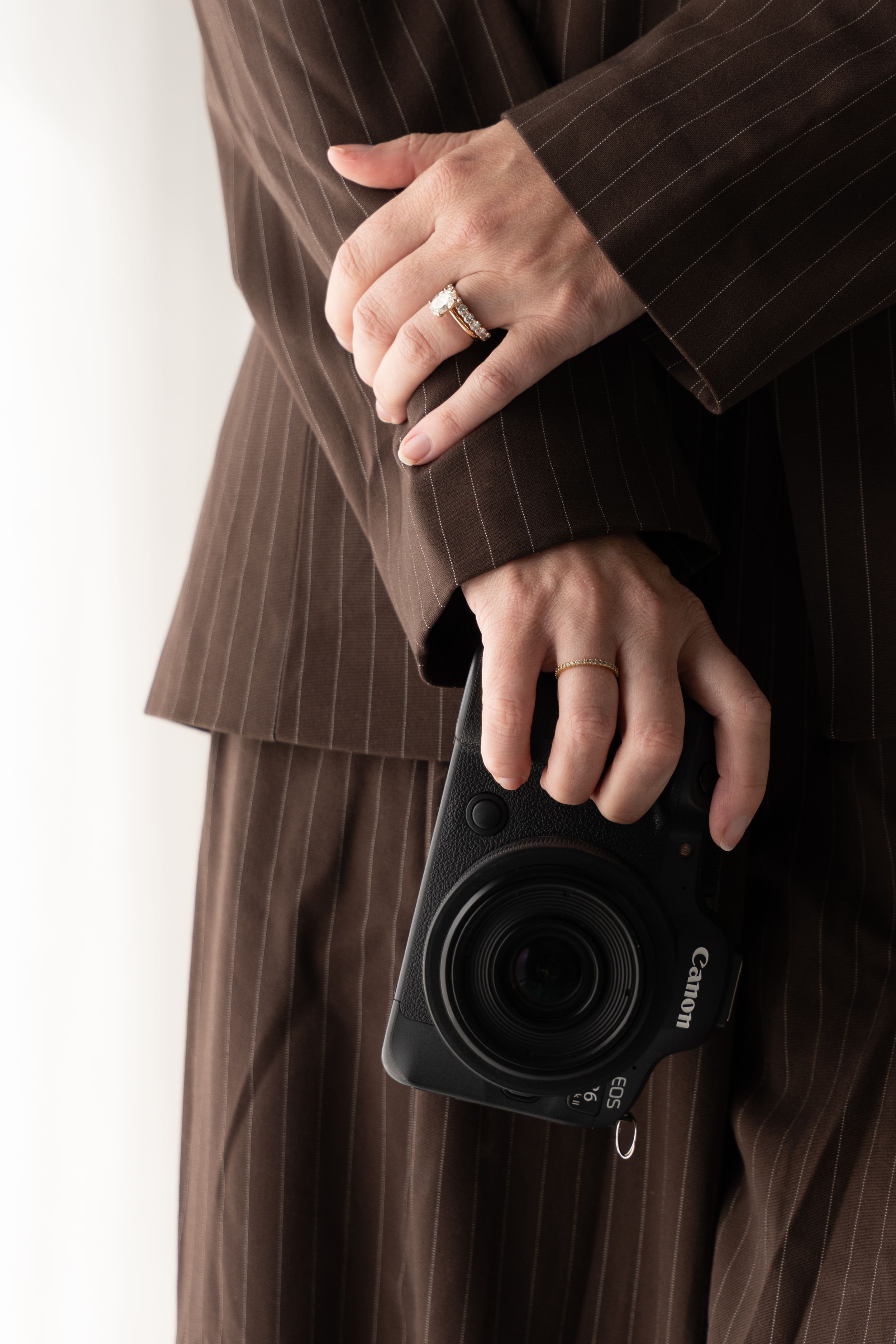 Lifestyle brand imagery for female founder photographed at natural light studio