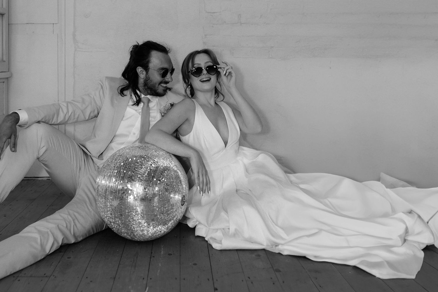 Megan & Jordan Wedding Suppliers Videography & Photography with a Disco Ball
