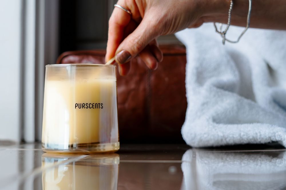 Purscents candles - good for you, good for your home and good for the environment. Photographed by BLOOM Fabulous Photography.