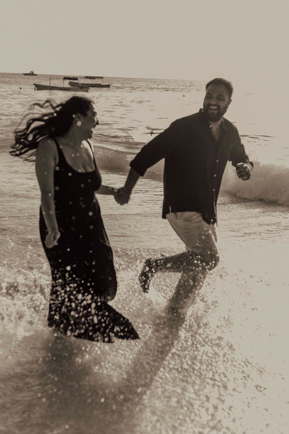 Indian couple stylish beach photoshoot Zanzibar