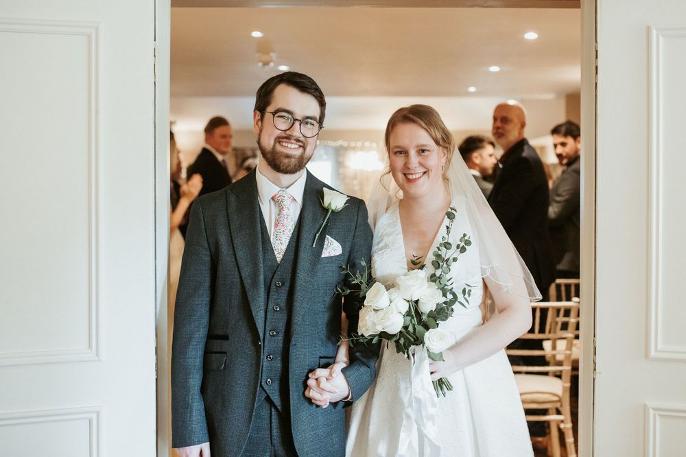 Cermony at Holdsworth House Historic Wedding Venue West Yorkshire Chelle Lundy Photography