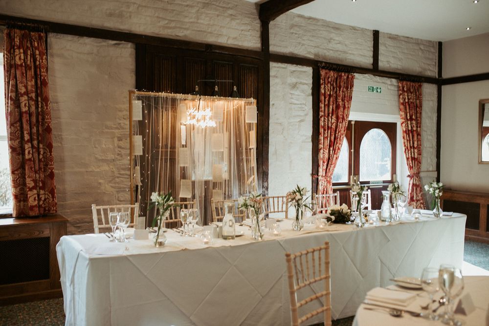 Reception room at Holdsworth House Historic Wedding Venue West Yorkshire Chelle Lundy Photography