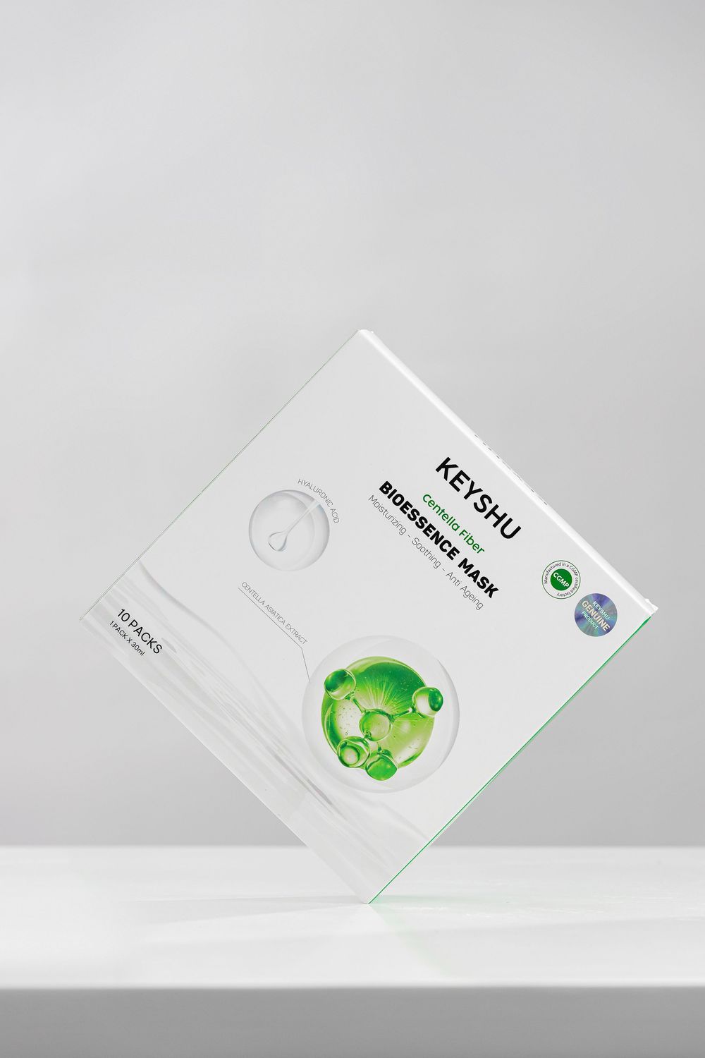 Ảnh chụp mặt nạ dưỡng da Keyshu concept minimal hiện đại