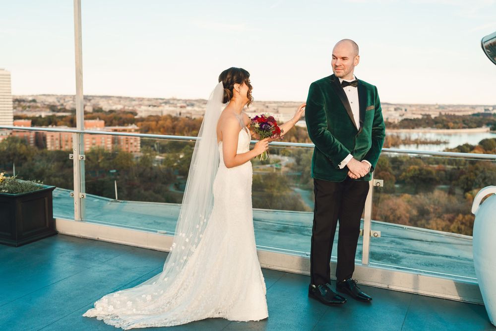 Wedding photography at Top of the Town in Arlington, VA.