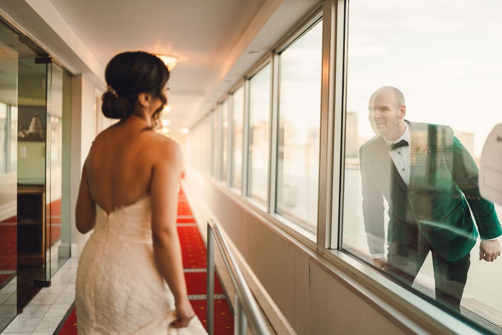 Wedding photography at Top of the Town in Arlington, VA.