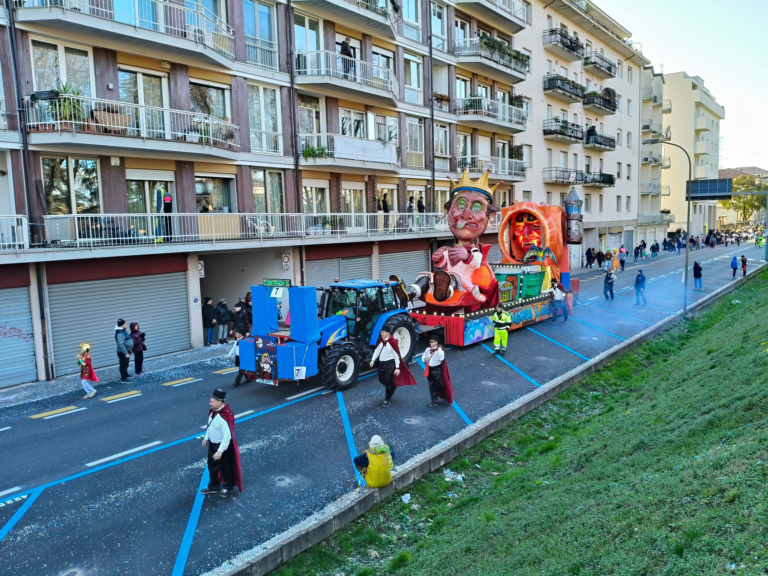 Treviso Carnival Parade 2026. The District of Santa Lucia di Castagnole with the show “The Kingdom of Shadows”.