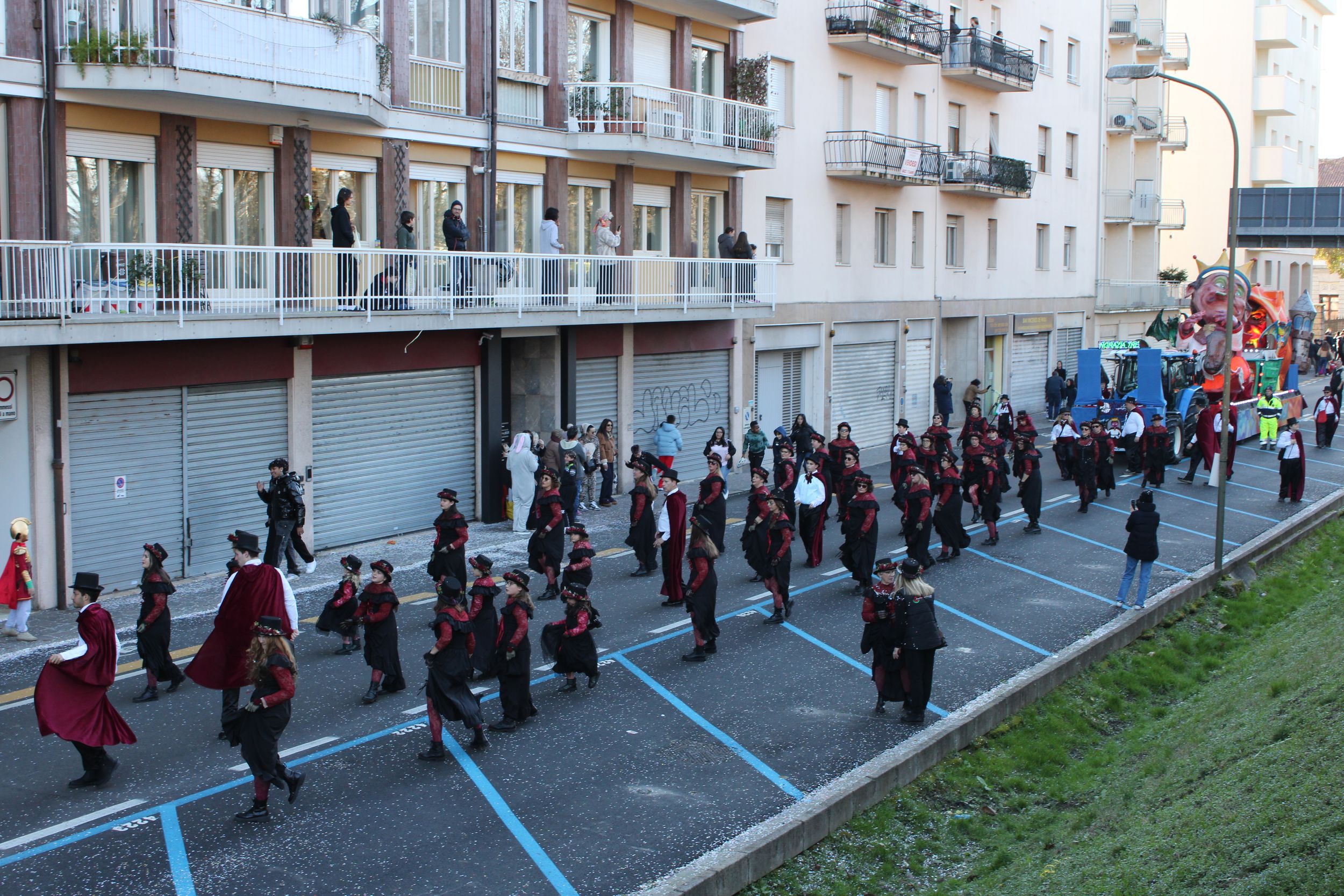 Treviso Carnival Parade 2026. The District of Santa Lucia di Castagnole with the show “The Kingdom of Shadows”.