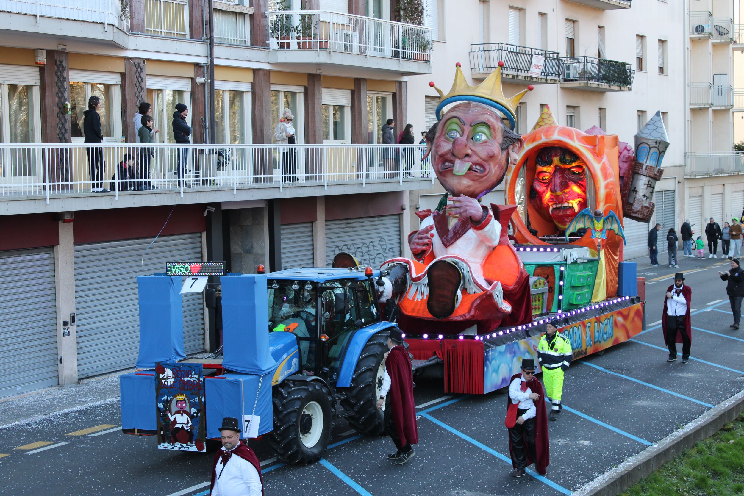 Treviso Carnival Parade 2026. The District of Santa Lucia di Castagnole with the show “The Kingdom of Shadows”.