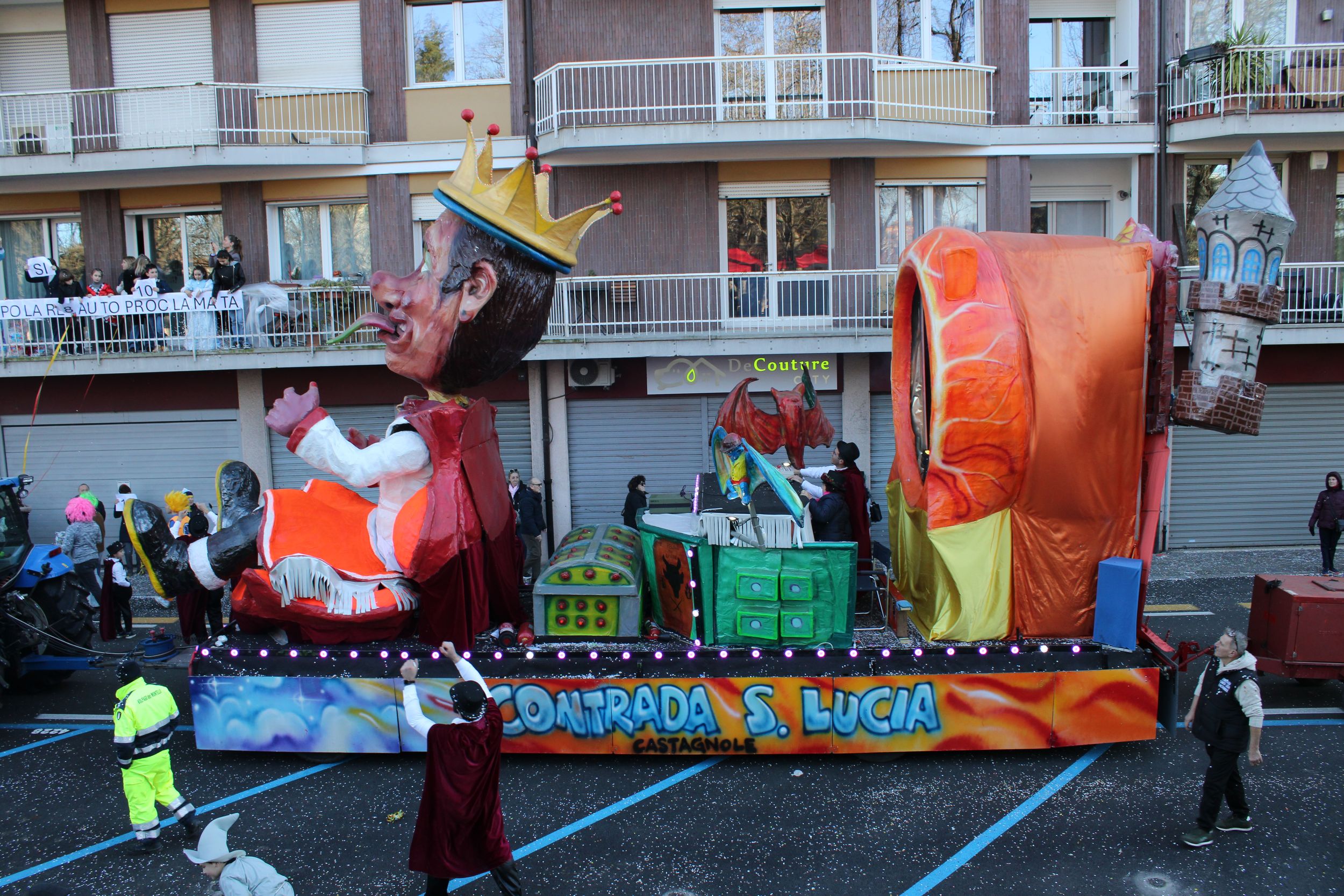 Treviso Carnival Parade 2026. The District of Santa Lucia di Castagnole with the show “The Kingdom of Shadows”.