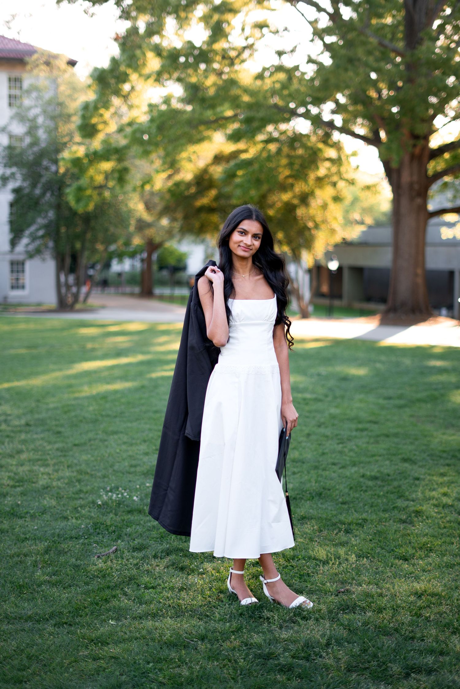 Emory graduation photos at convocation hall courtyard by Pierre, Atlanta Graduation Photographer