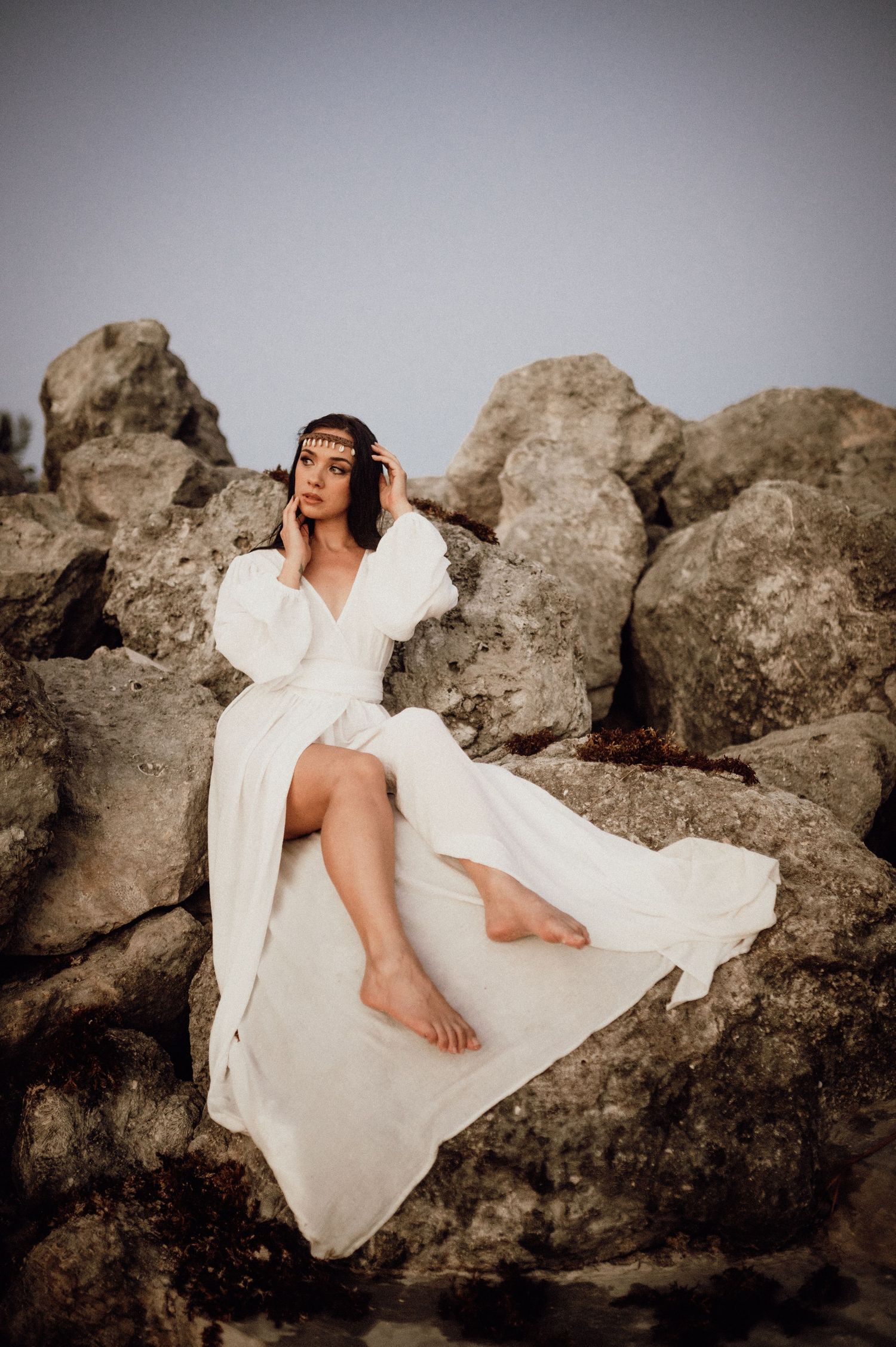 Elopement picture, portrait from the bride