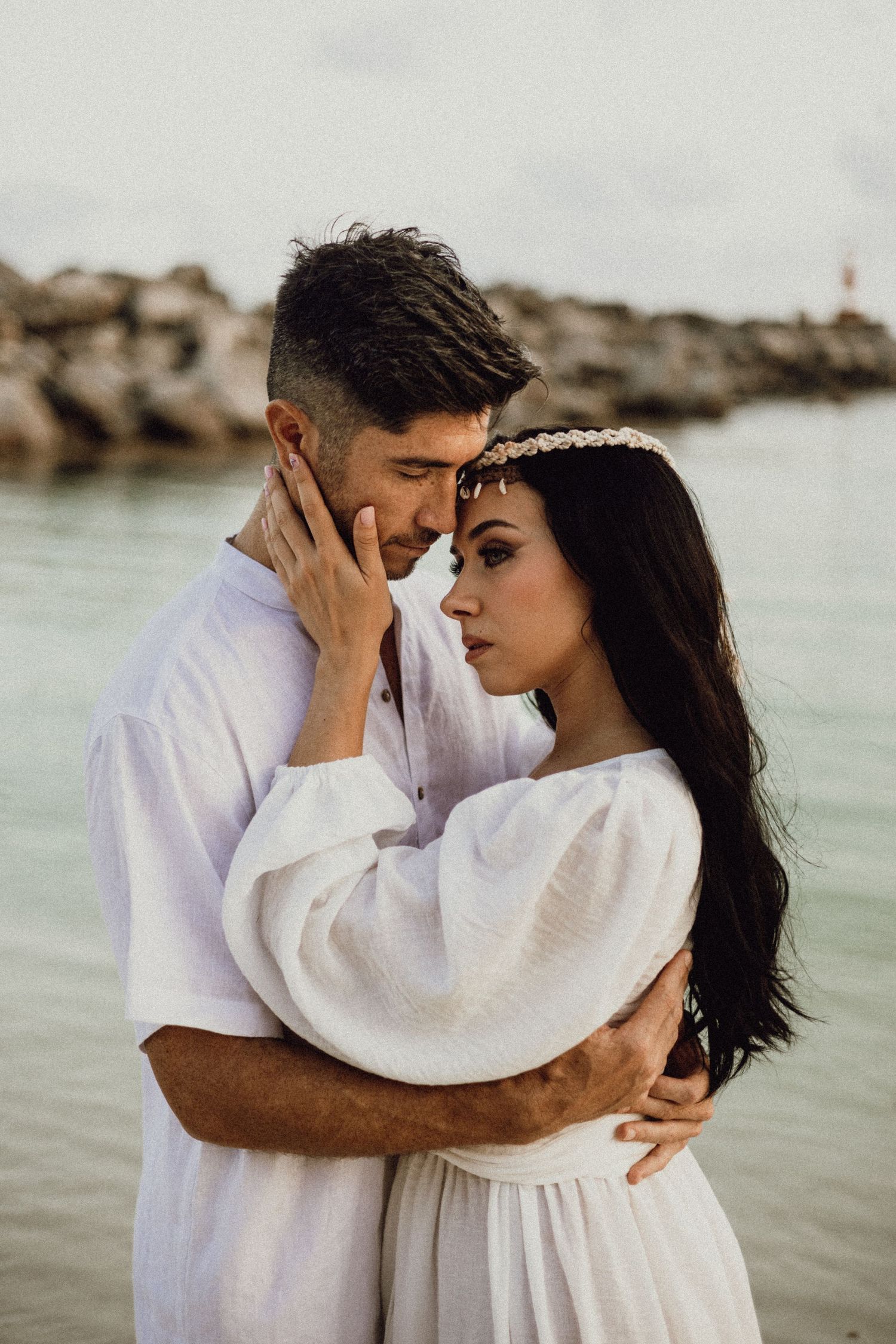 Elopement picture done in Puerto Aventuras
KIMA Tulum wedding photographer