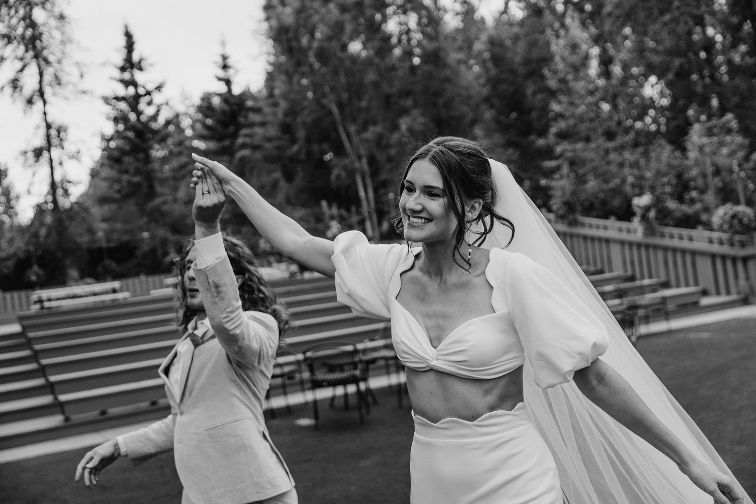Bride and groom sharing a moment | wedding photography