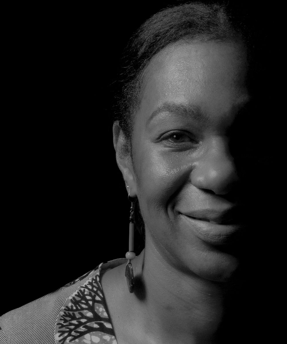 Black & White Portrait of one of the 100 UCL staff members in the "How You See Us" project.