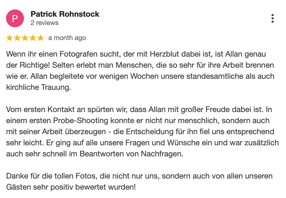 Professionelle Hochzeitsfotograf in der Nähe Berlin 5 Sternen top Bewertung