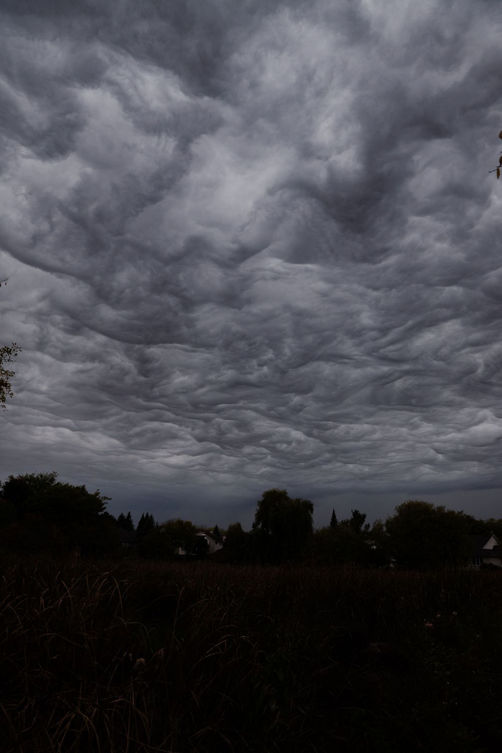Asperatus cloud formation, dramatic sky, Ottawa clouds, unusual cloud pattern, stormy clouds