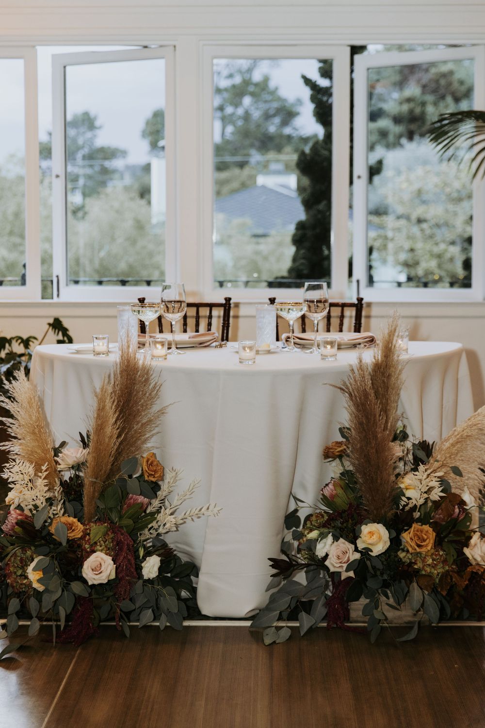 luxury wedding in carmel sweetheart table