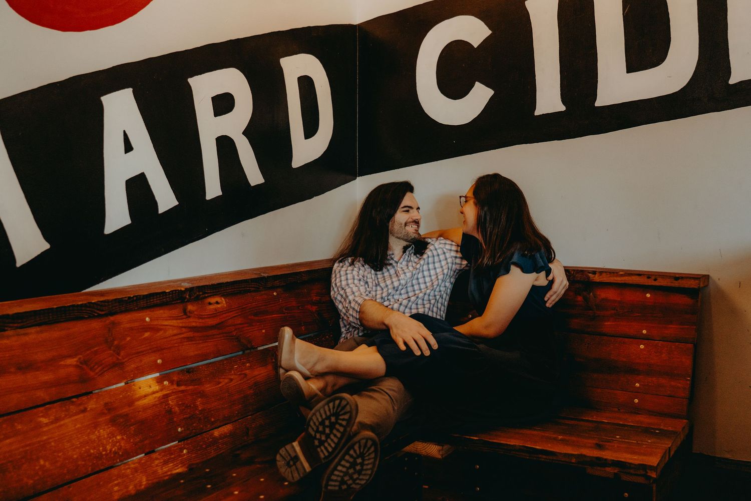 Richmond Scott's Addition engagement session at Buskey Hard Cider