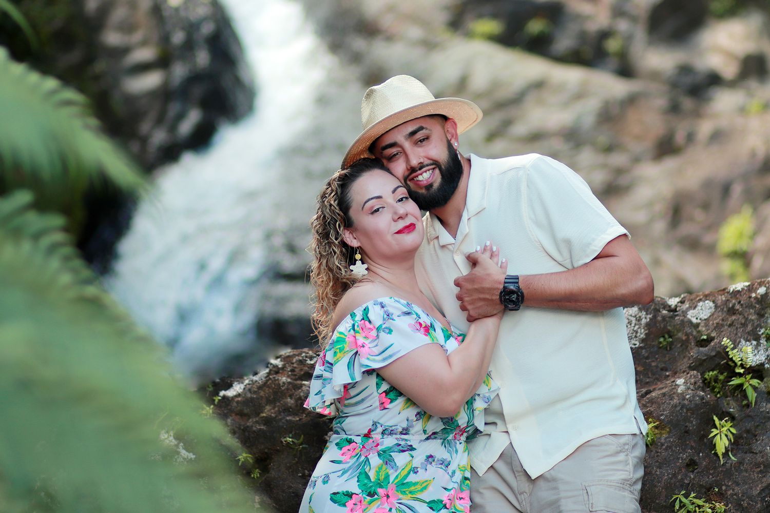El Yunque Engagement Photoshoot. Puerto Rico Photographer. Albert Ray Photo. Elopement Photo shoot. El Yunque Rainforest Photographer.