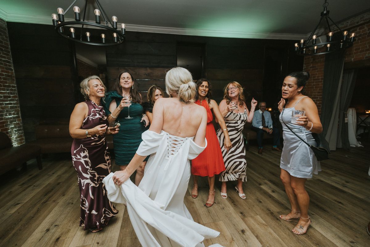 bride dancing.