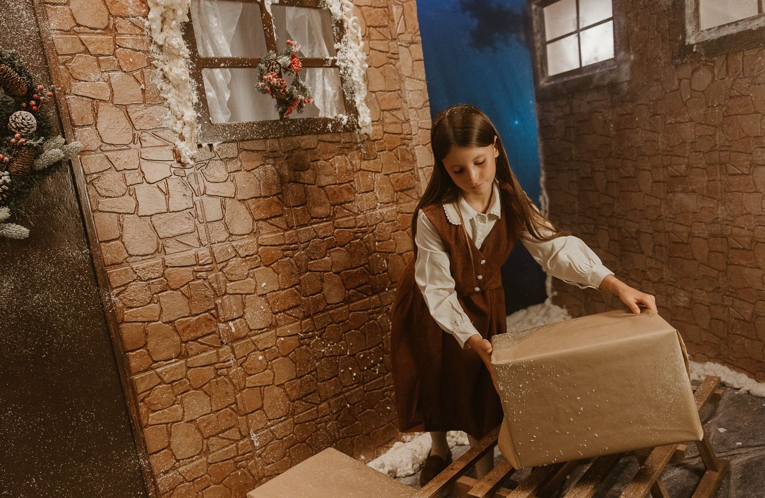 Sesión de fotos de Navidad en Valencia para niños