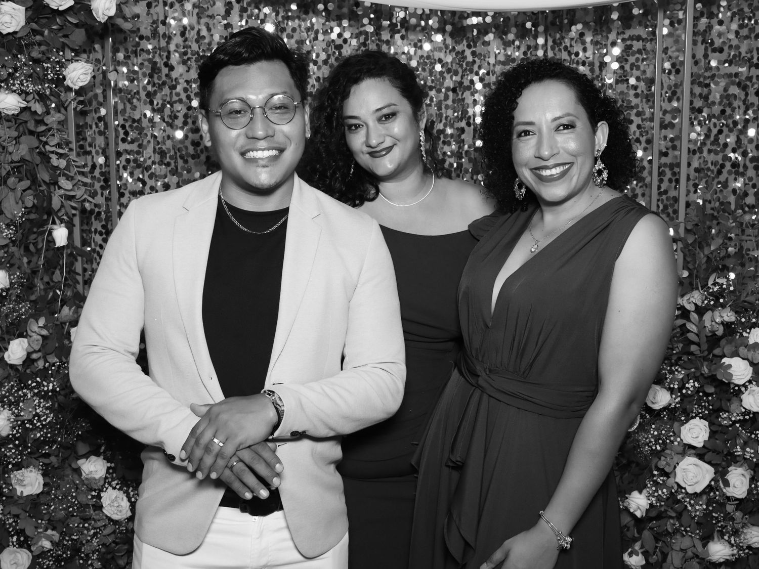 Glam Black and White Photo booth.