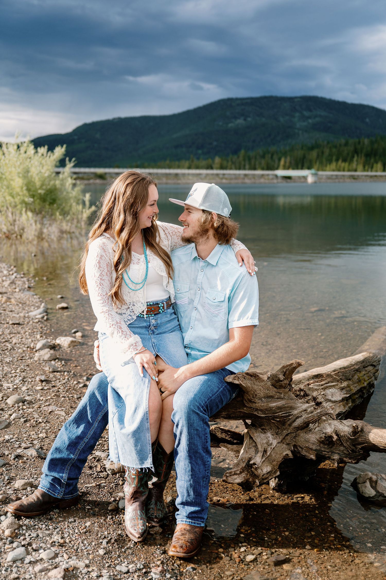 Lakeside Montana Engagement Photos