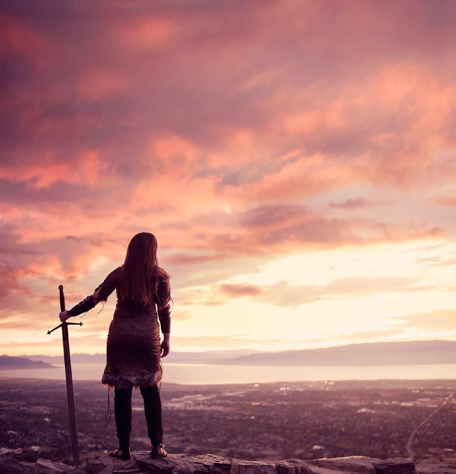 Kyhv Peak Provo Canyon Utah epic sword fantasy photoshoot